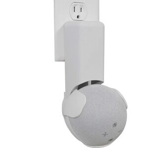 Echogear Outlet Hanger White For The Amazon Echo Dot 4th - 5th Gen